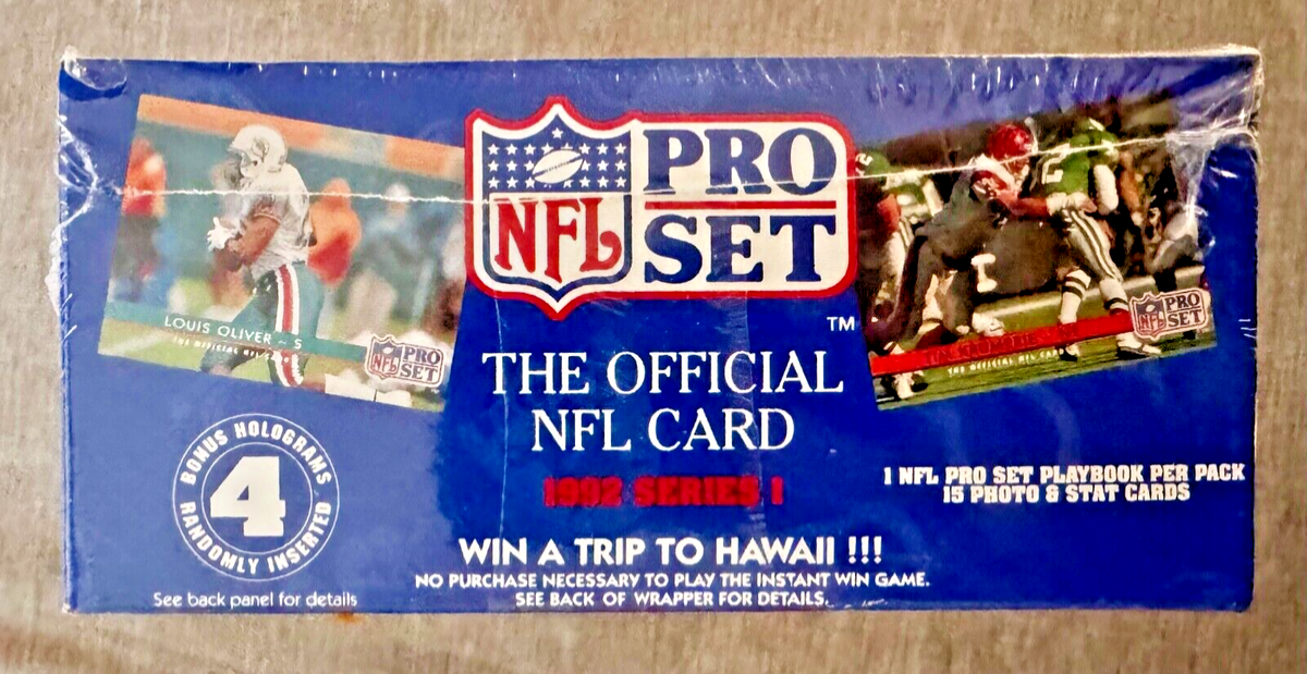 1992 Pro Set Official NFL Football Trading Cards 36 Pack Box