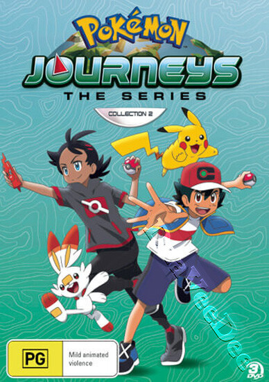 Pok mon Journeys: The Series (Collection 2) NEW PAL/NTSC 3-DVD Set