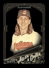 2018 TOPPS ALLEN GINTER X BASEBALL BASE CARD #169 Mike Clevinger Indians