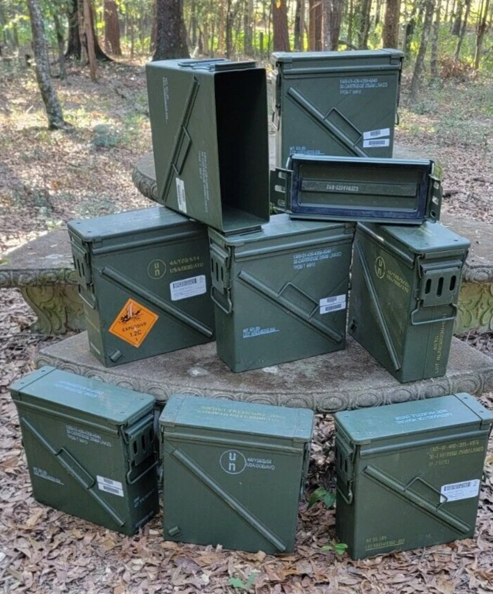 25mm Ammo Can Indiana Collectible Military Surplus Boxes & Chests