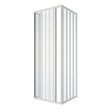 Box Doccia Mina in PVC 3 Lati Apertura Bilaterale Scorrevole con Doppia Anta a S
