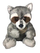 Russ Berrie Yomiko Classics Raccoon 12" Plush Gray Stuffed Animal