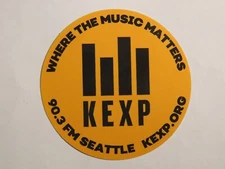 STICKER ~ Radio Station 90.3 FM ~ KEXP - Where the Music Matters ~ Seattle, WA