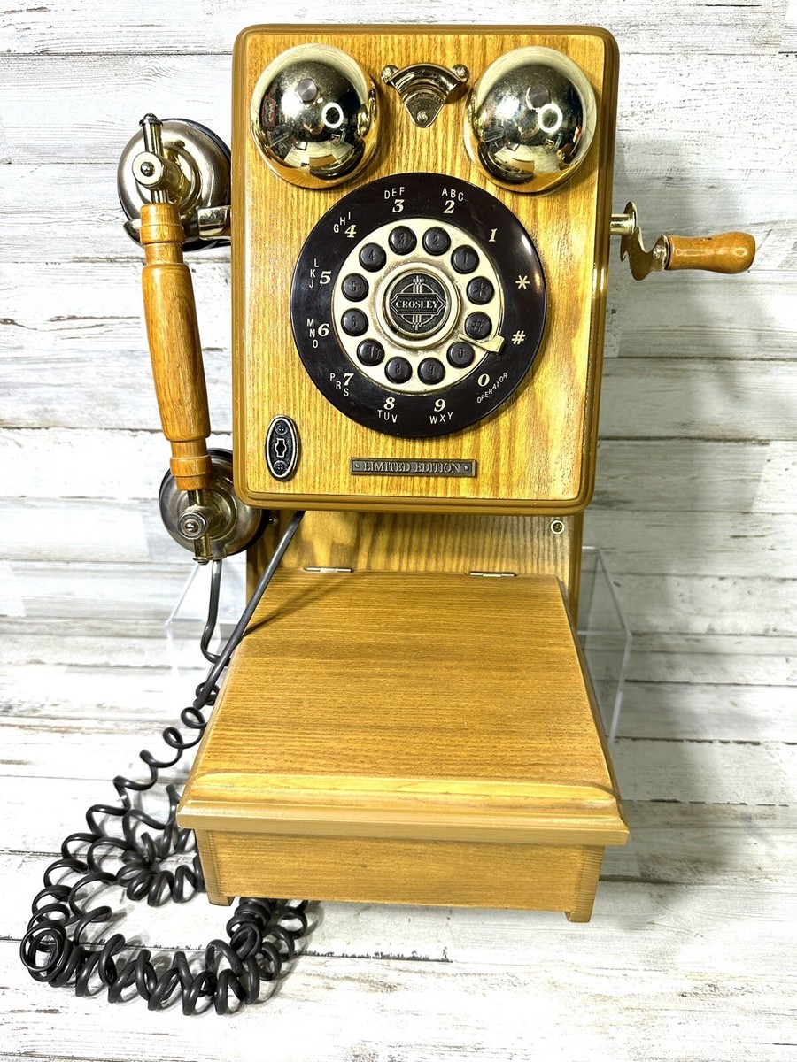 Thomas Crosley Museum Series Wood Antique Wall Telephone Limited