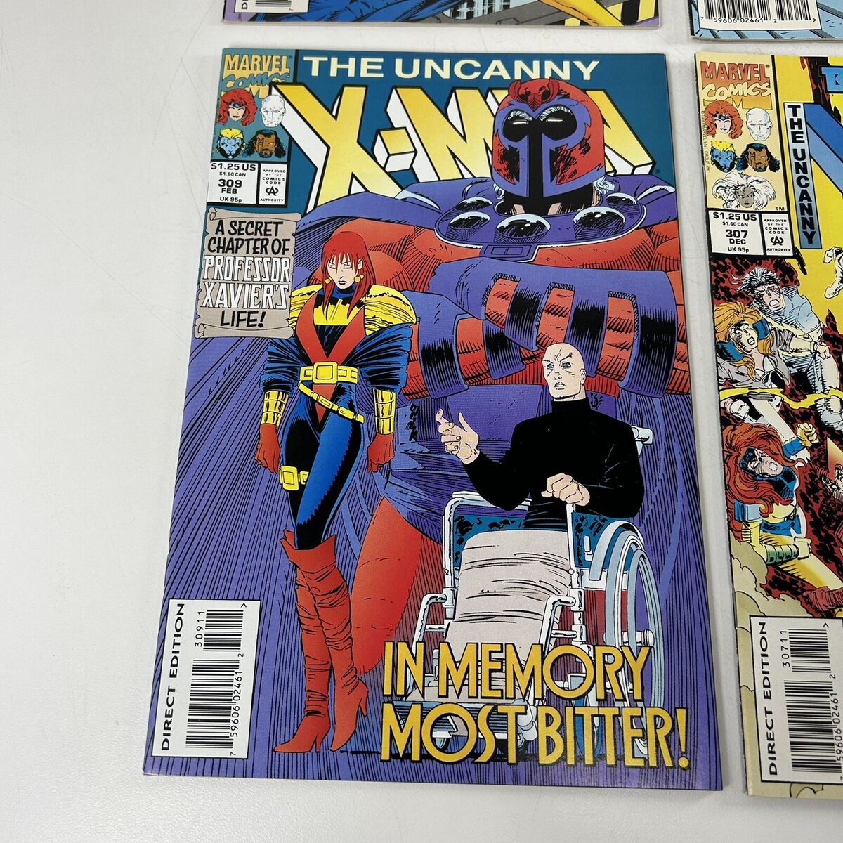 Uncanny X-Men #305 #306 #307 #309 NM MARVEL COMIC LOT BAGGED Uncanny X-Men #305 #306 #307 #309 NM MARVEL COMIC LOT BAGGED