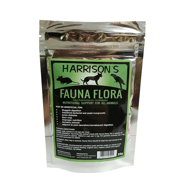 Bird Probiotic Fauna Flora 56g Avian Vitamin Supplement Reptile Mammal