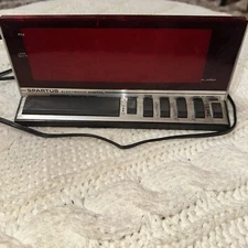 Vintage Spartus Electronic Digital Alarm Clock 526N Model 1150 ~ TESTED & WORKS