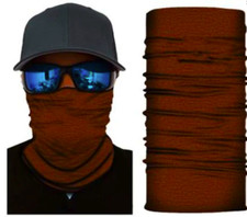 SOLID CHERRY RED FACE MULTI FUNCTION SEAMLESS BANANA WRAP GAITER 50 ATV MASK