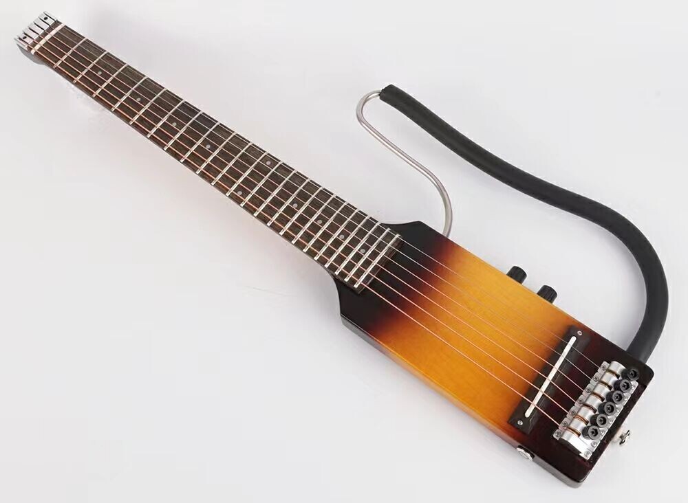 Ultra Short electric acoustic guitar Headless silent travel