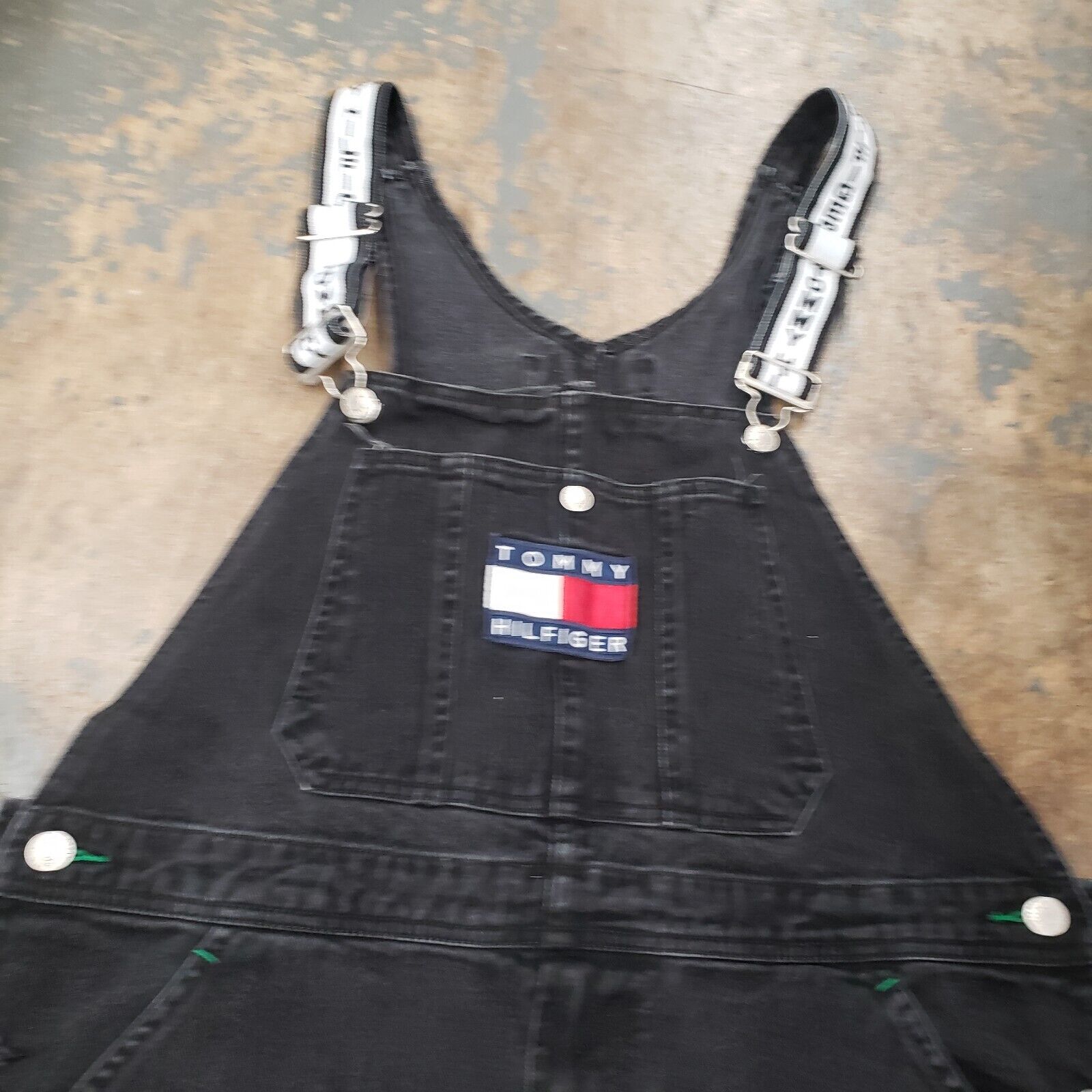 90s Hilfiger denim bibs overalls size Med | eBay