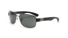Ray-Ban Gunmetal Green Classic Rectangular Lens RB3522 004/71-64