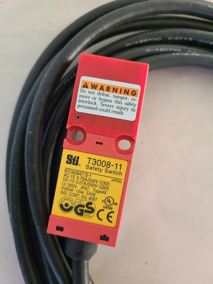 STI T3008-11TC5 Switch With Flat Actuator, 1NC+1NO, 44524-1105 5 M CABLE - Image 4 of 4