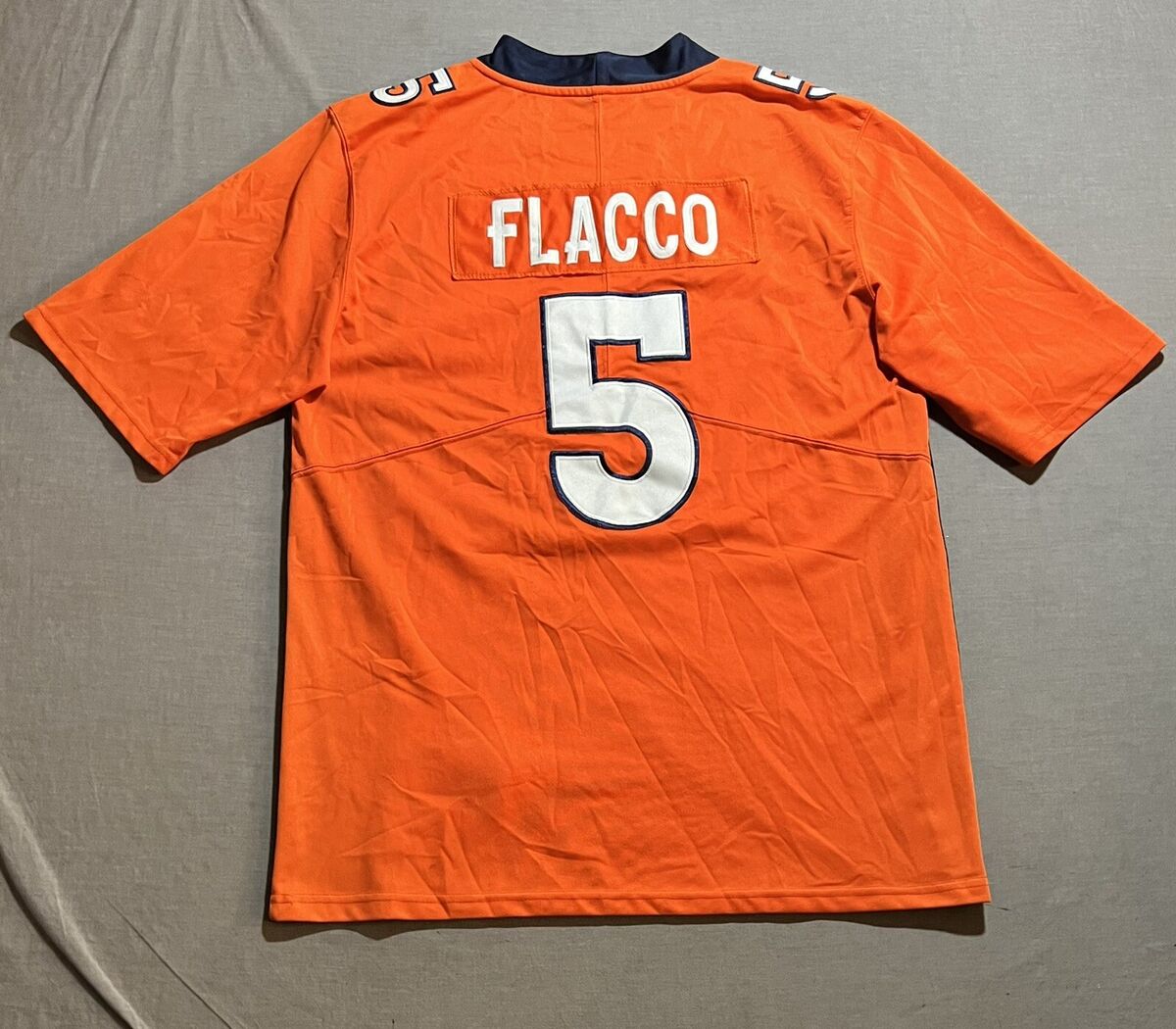 Nike Denver Broncos No5 Joe Flacco Orange Team Color Women's Stitched NFL Vapor Untouchable Limited Jersey
