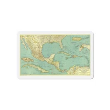 Central America and the West Indies (1934) (Map) Refrigerator Magnet