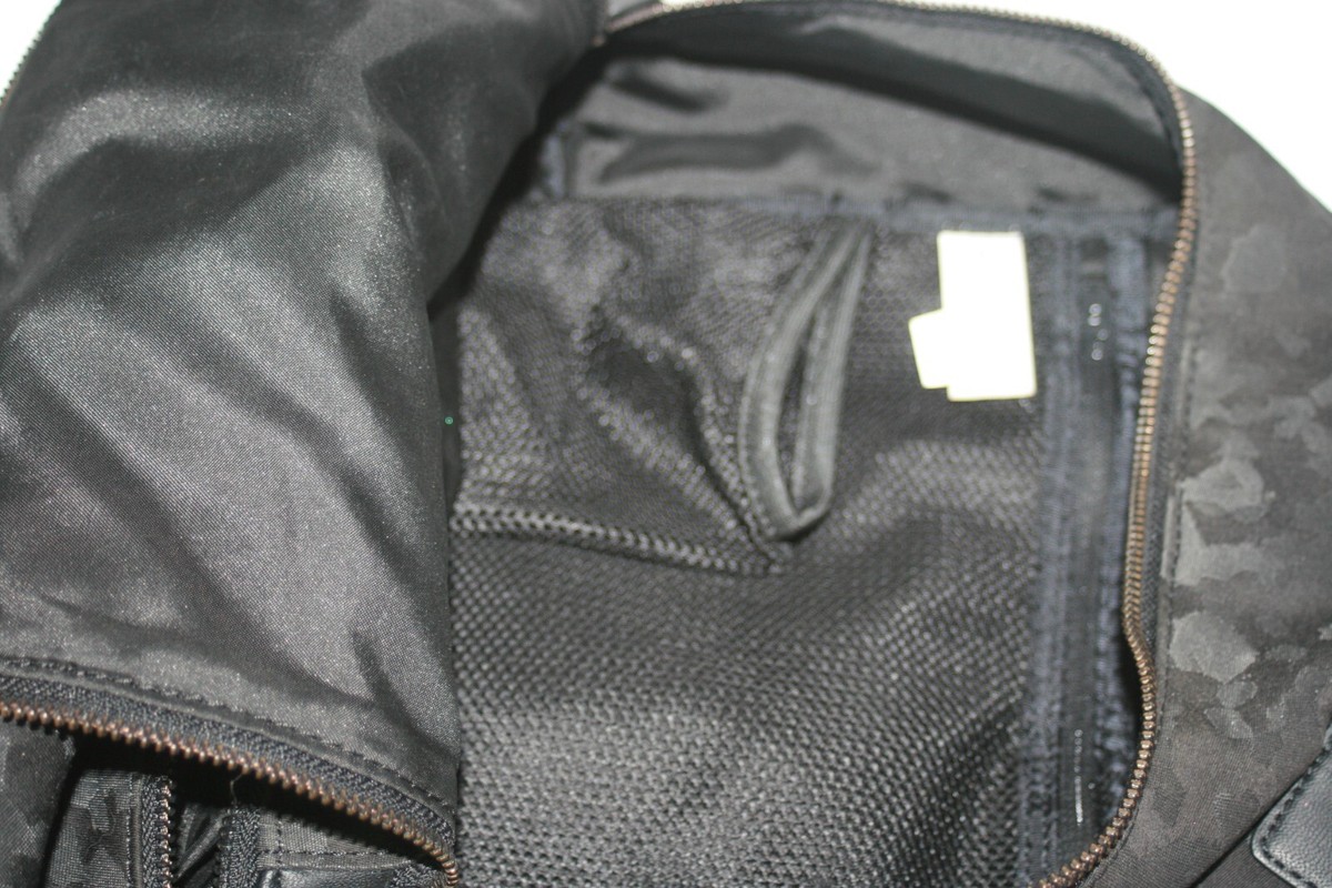 Lululemon Black Camouflage Backpack Medium Polyester Travel 