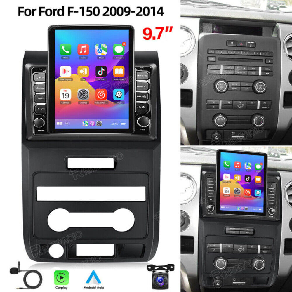 9.7" For Ford F150 2009-2014 Apple Carplay Android 13 Car Stereo GPS Radio 32GB
