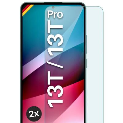 2x Echt Glas für Xiaomi 13T / 13T Pro Panzerfolie HD Handy Premium Displayschutz