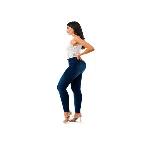 WAIST 30 INCHES SIZE 7 SKINNY JEANS STRETCH DENIM PUSH UP BLUE 7-2 MK1410 SZ7 - Picture 7 of 10