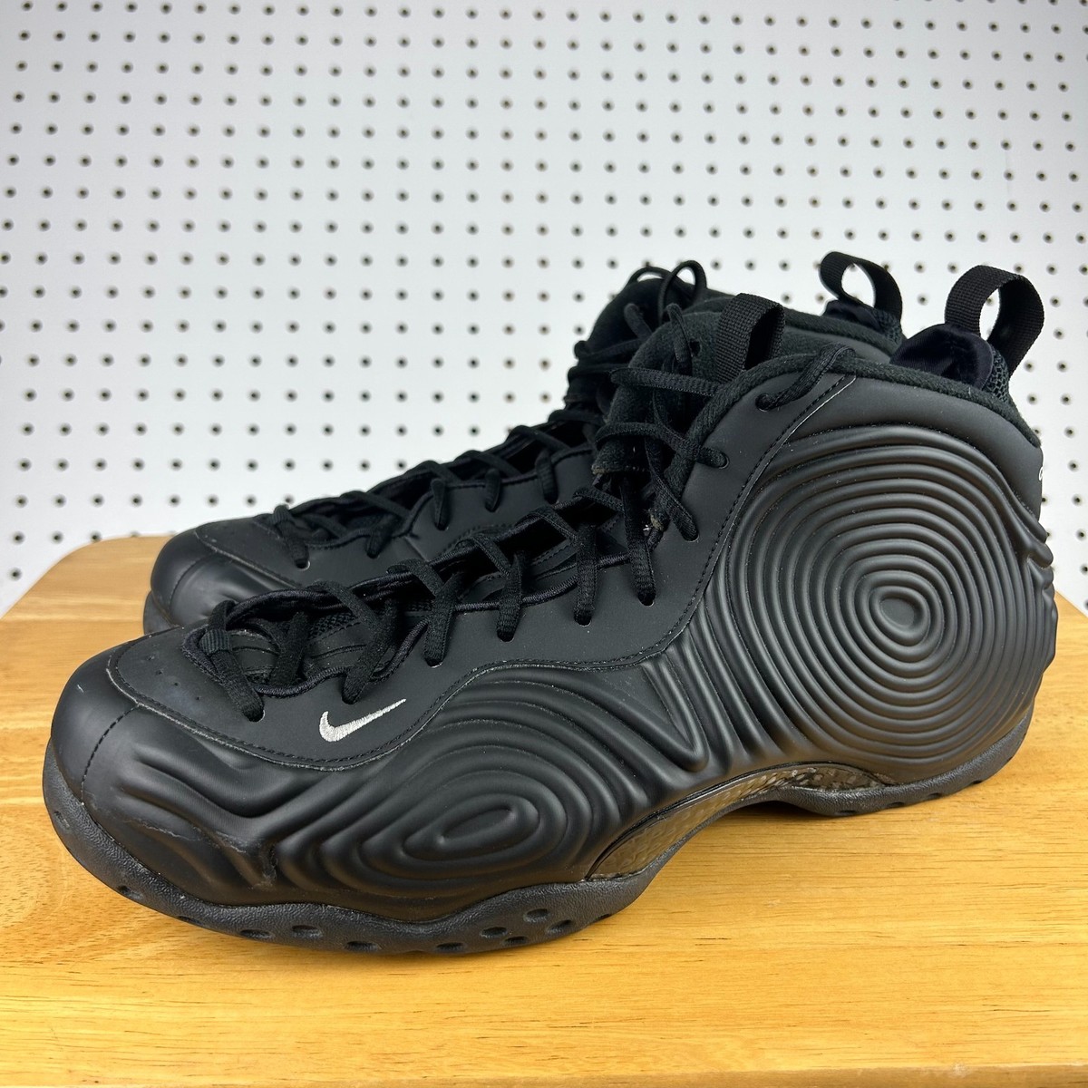 Size 14 Nike Air Foamposite One Comme des Garcons Homme Plus Black