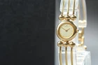 Vintage 1987  Seiko Tisse 1E20-0C50 Gold Round Quartz Womens Watch From JAPAN