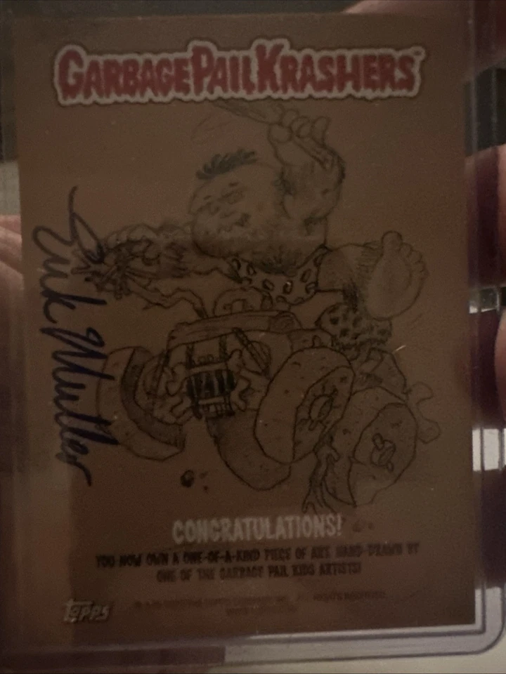 Garbage Pail Kids Sketch Erik Muller Juicy Jessica - Image 2 of 2