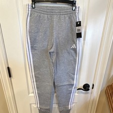 adidas Bold3S HTR FLC JoggerPants Gray Girl  s SizeXL 16 Drawstring Elastic Waist