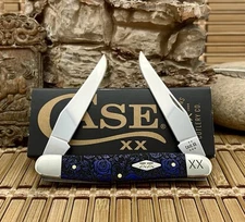 Case XX USA 2025 Ultra Violet ROSES Bone 1/500 Muskrat Pocket Knife