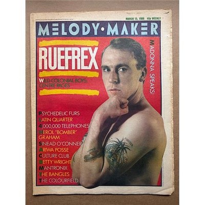 RUEFREX MELODY MAKER MAGAZINE MARCH 15 1986 - ALLAN CLARKE  COVER + FEATURE - ag