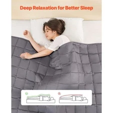 Weighted Blanket 25 lbs 80 x 87 in King Size Soft 100 Cotton Heavy