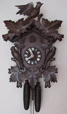 Large Black Forest Three Bird Cuckoo Clock 8-Day Weights Driven