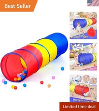 Durable Pop Up Play Tunnel Tent - Safe Fun for Toddlers, Pets  Backyard Play