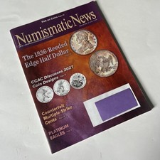 Numismatic News Mag March '26 # 75-1836-Reeded Edge Half Dollar-CCAC-counterfeit