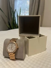Michael Kors MK-5781 Rose Gold Women’s Stainless Steel Quartz Watch – Excellent 