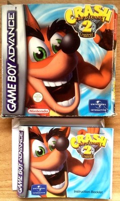 CRASH BANDICOOT 2 N-TRANCED - BOX + ANLEITUNG ORIGINAL GAMEBOY ADVANCE GBA EURO