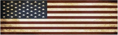 Patriotic Bumper Sticker Decal 10x3 Inch Conservative Republican USA Flag Americ
