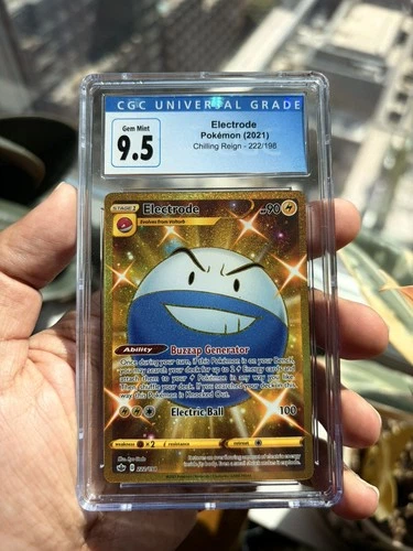 Pokémon Electrode (Secret) 222/198 Swsh06: Sword & Shield Chilling Reign CGC 9.5