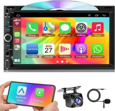 Video In-Dash Units w/GPS EQ Double Din Car Radio Stereo 7 Inch Touch Screen Sup