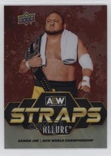 2024 Upper Deck Allure AEW Straps Crimson Samoa Joe #S-1 17rc