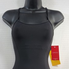 Capezio Meryl Strappy Back Black Camisole Leotard Criss-Cross Straps SZ SA