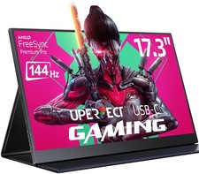 UPERFECT 17.3" Portable Monitor USB C Monitor 1920x1080 144Hz Gaming Monitor