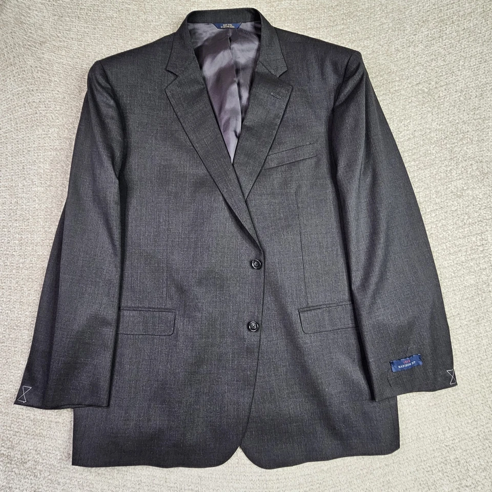 Brooks Brothers Madison 1818 Suit NWT 52L Long 47W Unhemmed Estrato Wool Gray - Image 2 of 4