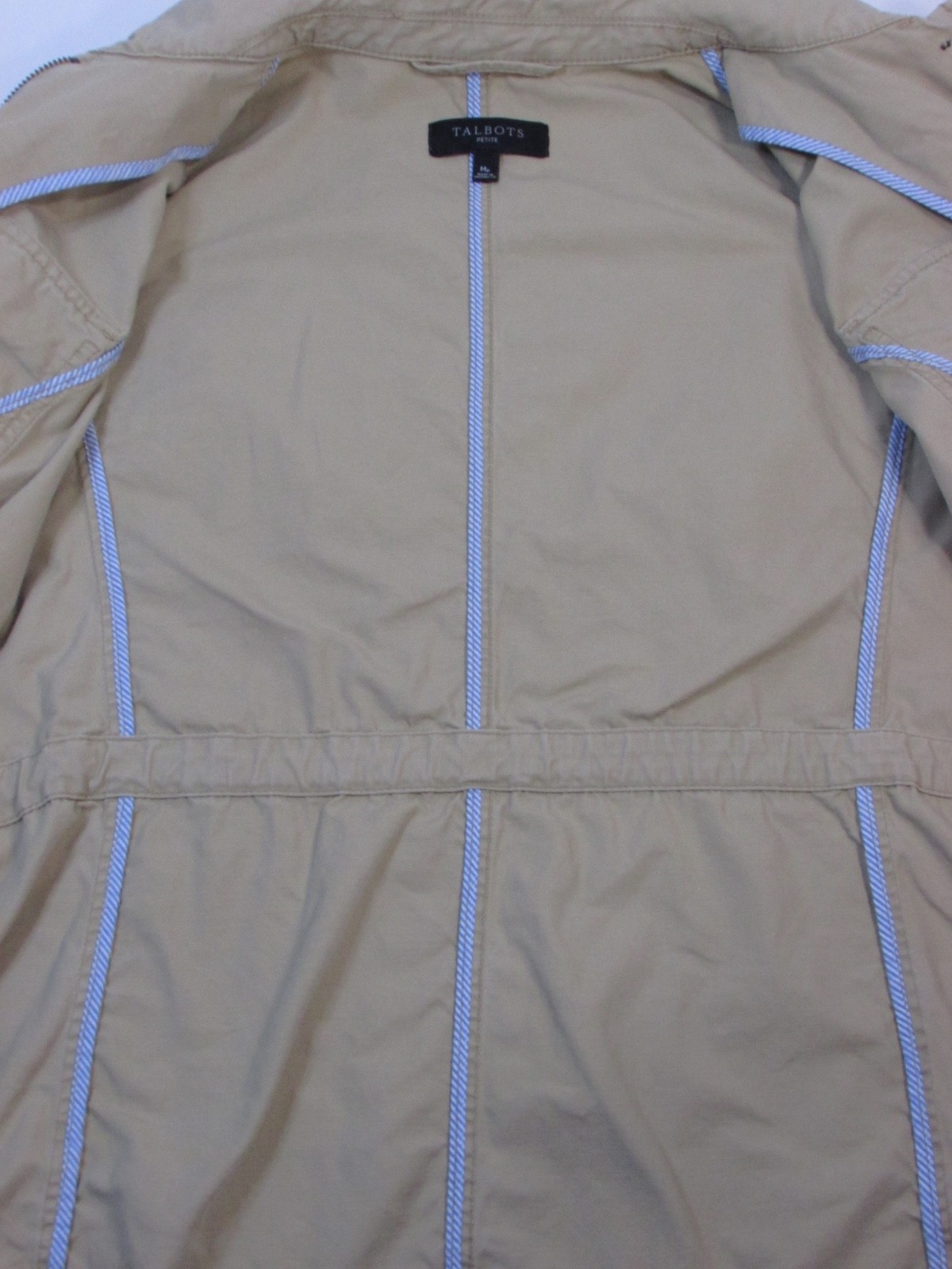 talbots beige utility jacket size medium nwt pock… - image 6