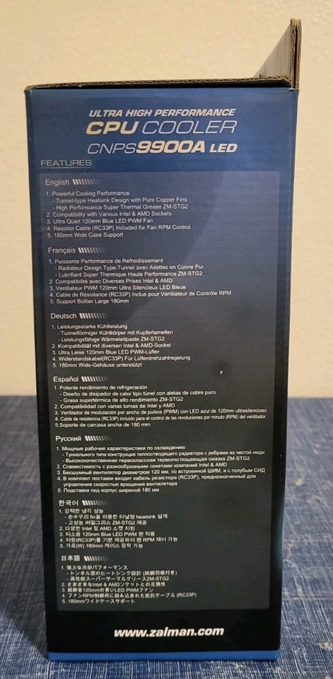 Zalman • CNPS9900 LED • Ultra High Performance CPU Cooler • New/Open Box! - Image 3 of 4