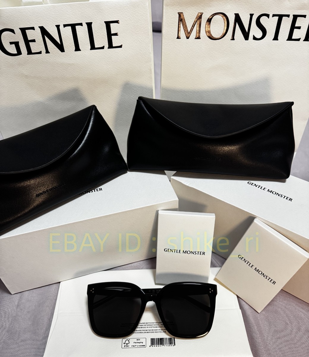 GentleMonster New Her 01 Unisex Sunglasses Oversized Black Frame