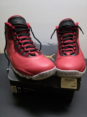   Air Jordan 10 X Retro Bulls Over Broadway Bred 705178-601 Men's Size 11 NICE