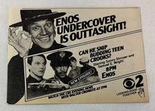 1980 CBS tv ad ~ ENOS undercover is outtasight ~ Sonny Shroyer, Samuel E Wright