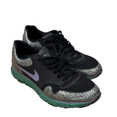 Nike Air Lunar Safari Fuse+ Shoes Black/Green/Safari 525059-073 Men s 10.5