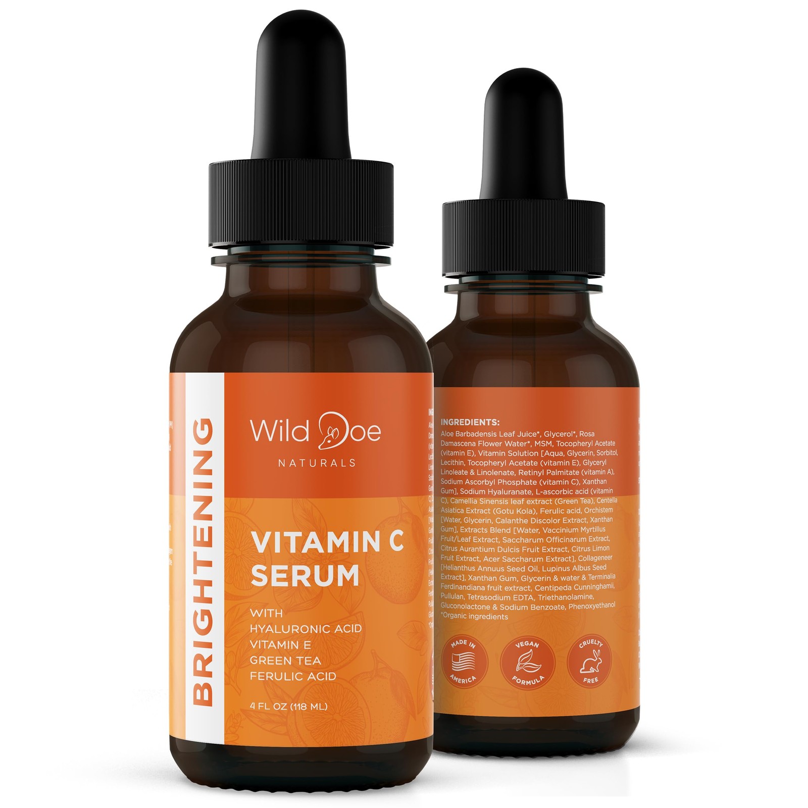 Vitamin C Serum with Hyaluronic Acid for Firming & Anti-Aging Skin Care-image