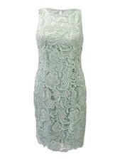 Adrianna Papell Women's Sleeveless Lace Sheath Dress