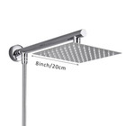 Soffione Pioggia Ultrasottile 8-12" Braccio Inox 16", Tubo 150cm, Hardware Bagno
